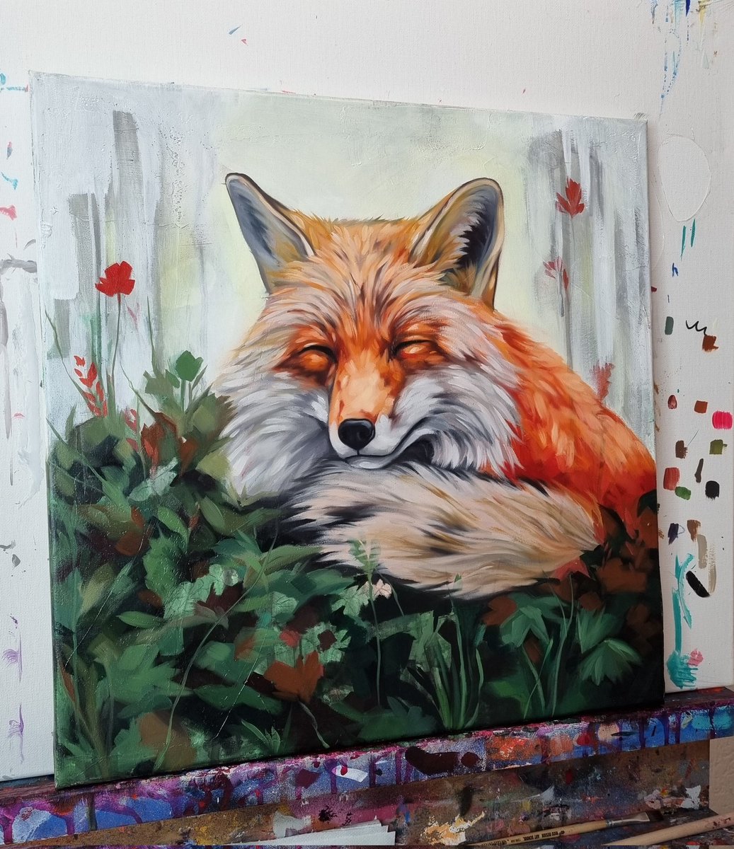 New Foxy in progress...
#wildlifeart #oilpainting #fox #foxlover