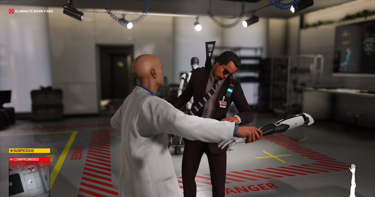 #Hitman3 - putting the robot arm to good use