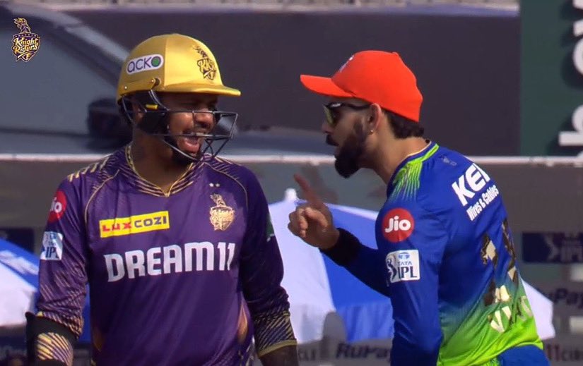 Only Virat Kohli can make Sunil Narine laugh 😂❤️