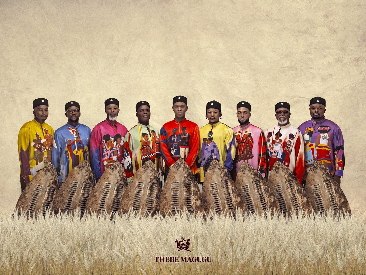 Zoe_Modiga's tweet photo. HERITAGE lll: Lobola Negotiations 

18 of South Africa’s most iconic women and men front the 3rd instalment of @_ThebeMagugu_ ‘s  iconic Heritage Capsule and is now available for pre-order on https://t.co/o4IQAQO6mo. https://t.co/wDEuT8iUwP