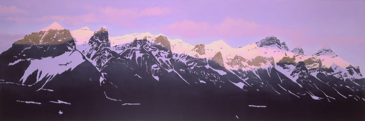 Prints of original acrylic paintings // Landscape Painting // Fine Art Print // The Rundle Range, Alberta, Canada tuppu.net/801ab827 #Etsy #LinkedIn #Pinterest #LeydaCampbell #OriginalPaintings