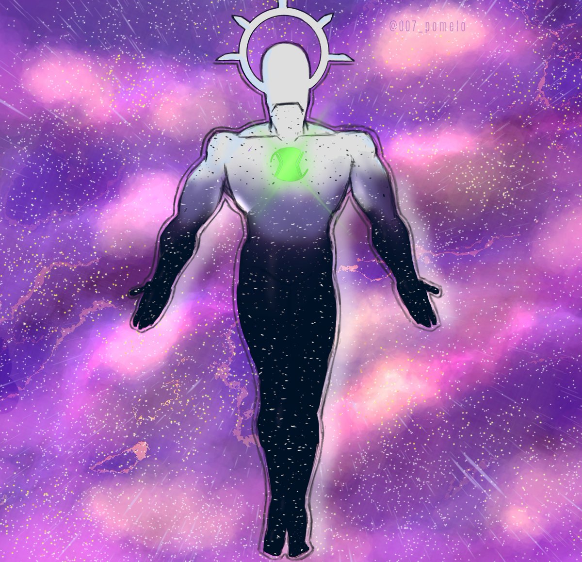 This is the design of a celestiasapien that @AzothBruh made and it is so so brutal for my EYES!! soooooo i draw him