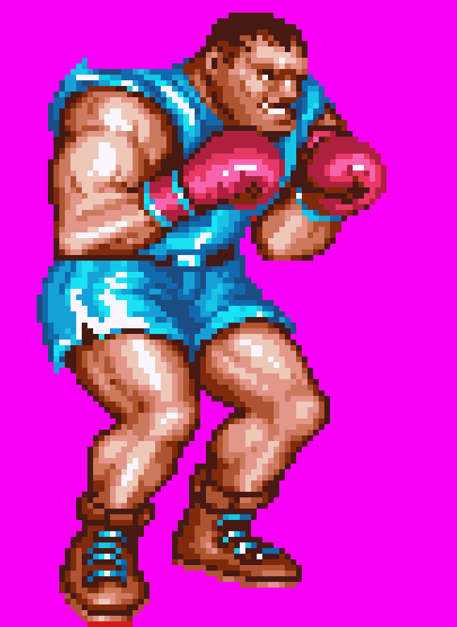 overhauled boxer sprites for SF2. Yay or nay? #sf2 #stretfighters #pixel #cps2 #arcade #RetroGame