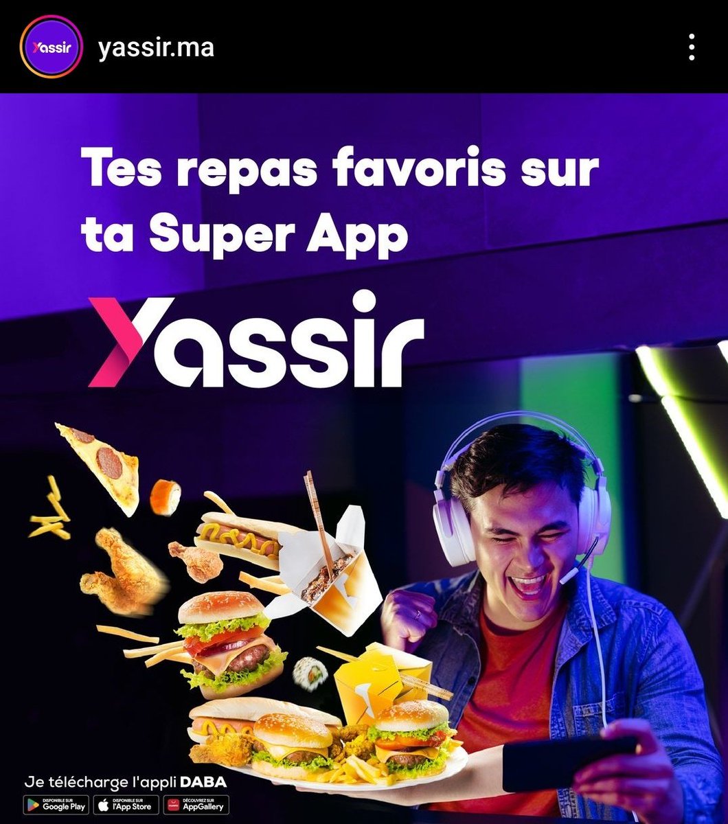 La présence de l'application algérienne 🇩🇿 Yassir au Maroc 🇲🇦 est la preuve que notre notre pays acceuille tout le monde les bras ouverts 😊