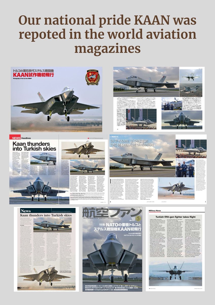 The articles I wrote about KAAN's first flight were published in Aviation Magazines.
KAAN'ın ilk uçuşu hakkında yazdığım makaleler Havacılık Dergilerinde yayınlandı.
#KAAN #TUSAŞ #MMU