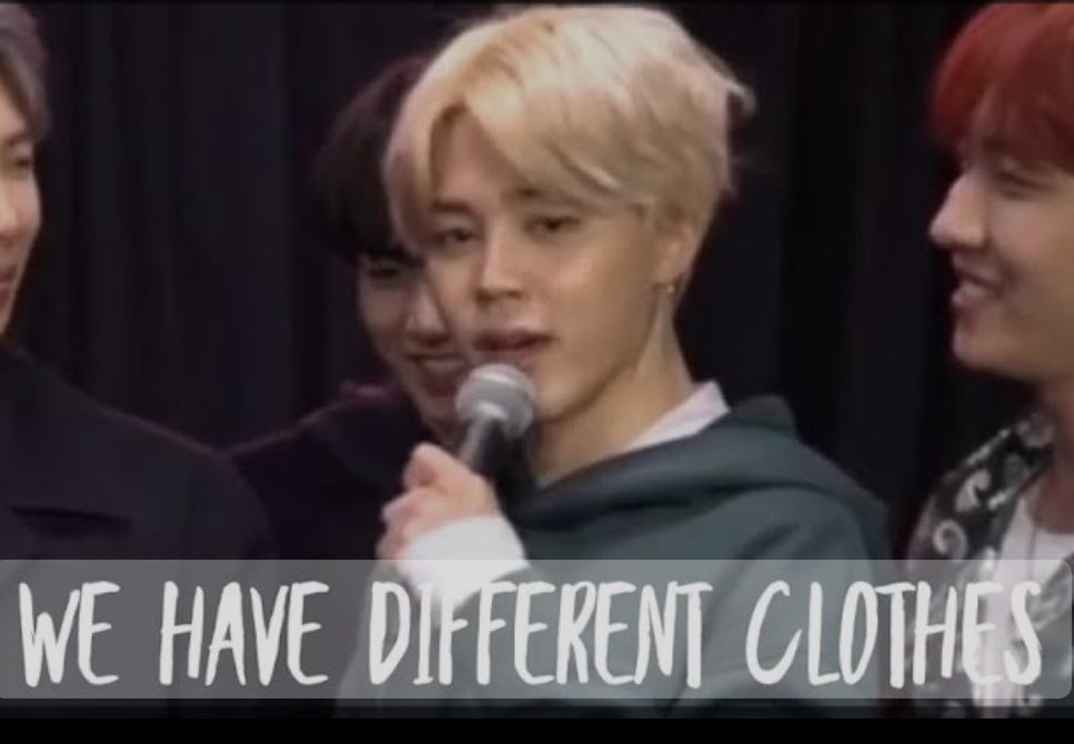 “We Have Different Clothes☝🏻” Bts wearing the same clothes ~a thread