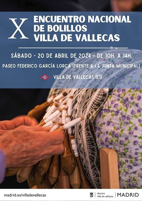 Ayer de celebró el X encuentro de los Bolillos en Villa de Vallecas , un certamen que cada vez participan más. Es un orgullo tenerlas en nuestro distrito .😀