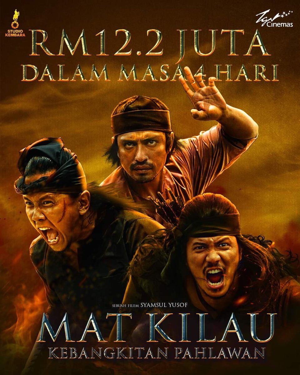 XavierNaxa's tweet photo. Kutipan 3 hari tayangan + tayangan awal bagi filem #Sheriff, RM11.4 juta.
Kutipan empat hari tayangan #MatKilau, RM12.2 juta.
Jangan lupa tonton #Sheriff di @TGVCinemas dan @GSCinemas berhampiran dengan anda.
#SokongFilemTempatan
#KutipanPecahPanggung https://t.co/DlPU4rtaAZ