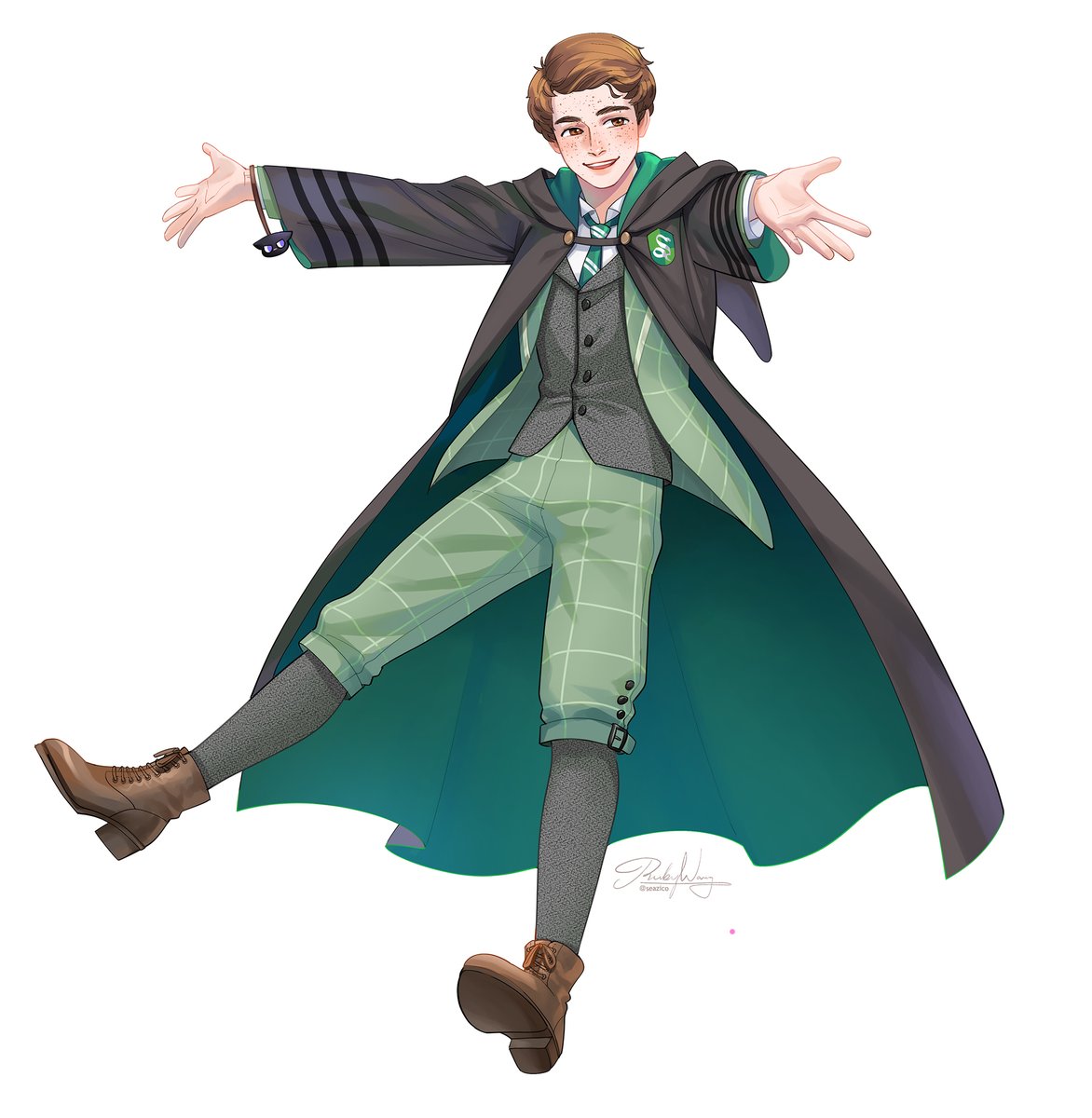 I haven’t drawn him for a long time🤣

#SebastianSallow   #HogwartsLegacy