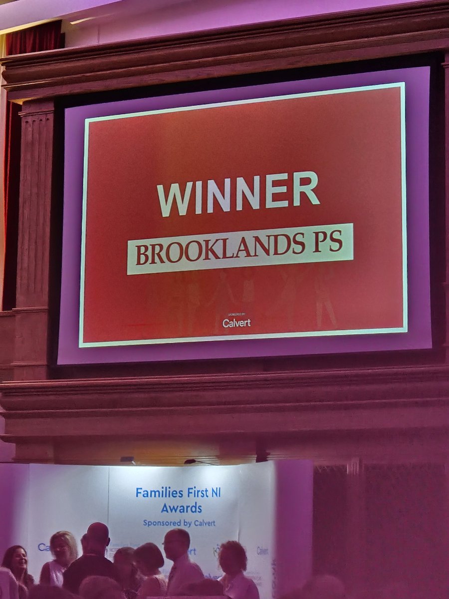 mrmarkhenry's tweet photo. 🏆 Winners! A fantastic night @FamiliesFirstNI's Primary Education Awards, with Brooklands PS, Dundonald, scooping 2 prizes; a Best Principal award &amp; the 'WOW' prize for Pastoral Care! We were humbled by the amazing comments - THANK YOU! 👏🏻 @Ed_Authority @Education_NI @lisburnccc https://t.co/kNEVGKah3x