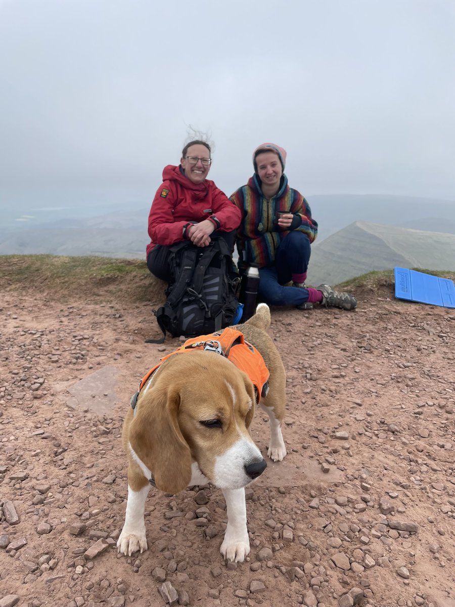 Grabbing a coffee and the view! #TeamHope #PenyFan