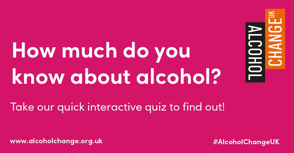 Our knowledge on alcohol harm and the guidance we should follow is not always as good as we think. Do you know how many calories there are in a pint of beer? 

Try our alcohol quiz to test your knowledge, and maybe learn something new about alcohol harm: alcoholchange.org.uk/alcohol-facts/…