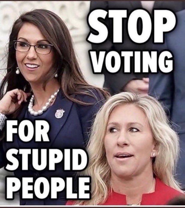 Who agrees, only stupid people vote for stupid people? 🙄