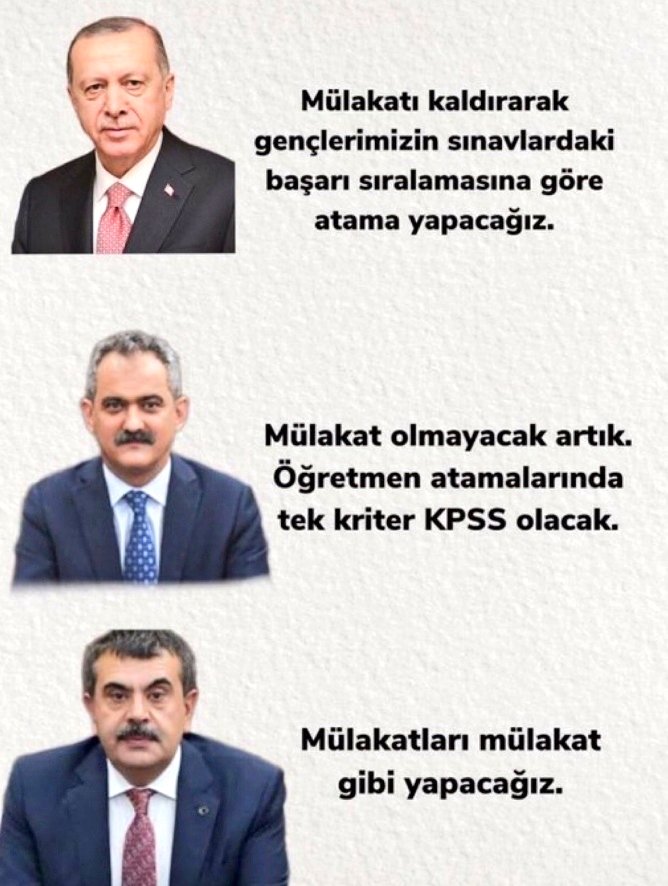 Öğretmenler ve aileleri aylardır MÜLAKATSIZ yüksek sayıda atama bekliyor @RTErdogan    @Yusuf__Tekin   @_cevdetyilmaz  @hasandogan  @fahrettinaltun    #ÇokMiktarMülakatsızAtama