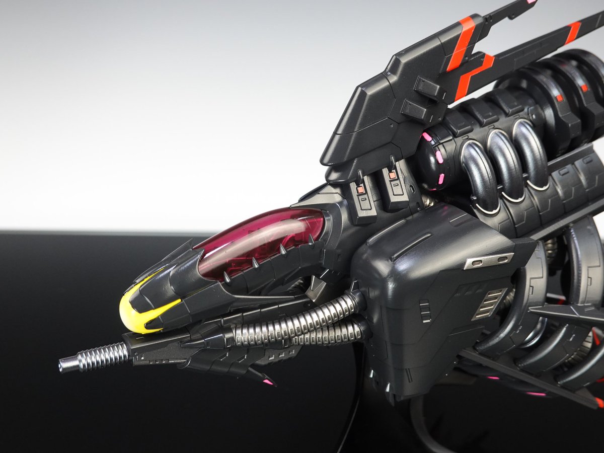 MODELSQUAD_ngo's tweet image. 「R-9SkZルシファー」
～R-TYPE FINAL3より～

バイド素子添加型火炎武装機をモデルキット化しました。フォースの形状とあいまって全機体中随一の禍々しさ。ぜひ組み立てながらこのデザイン・構造を楽しんでください。商品詳細は下記。

#RTypeFinal3