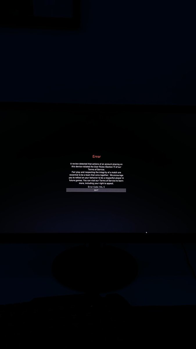 ItsFakke's tweet photo. @VALORANT at this pace, i wont hit anything. being banned with no reasons out of nowhere when they're people smurfing seems really fair i must say🤡 https://t.co/MSIJ0rRaq5
