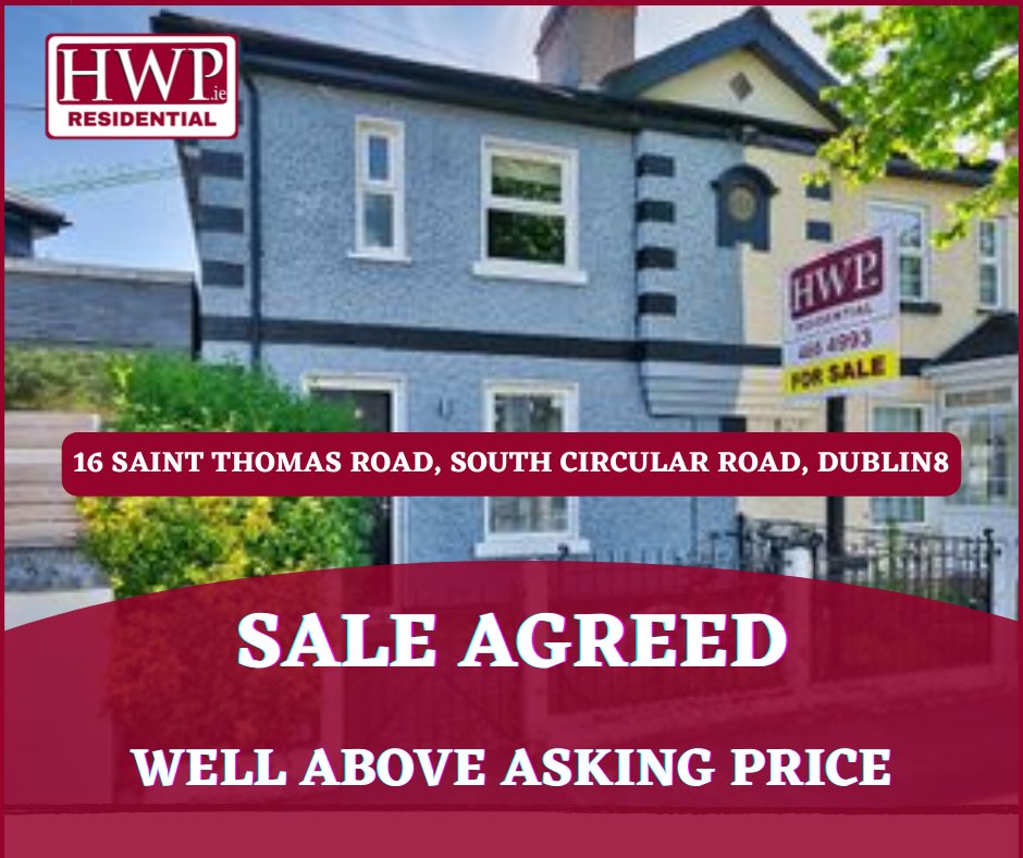 🌟 Exciting News! 🌟 We've just closed a deal Well Above the Asking Price! And guess what? We Have a Lineup of Ready and Eager Buyers looking for their dream home. Could yours be the one they're searching for? ☎️ 01 4664 993 ✉️ info@hwp.ie
#dublinrealestatemarket #saleagreed