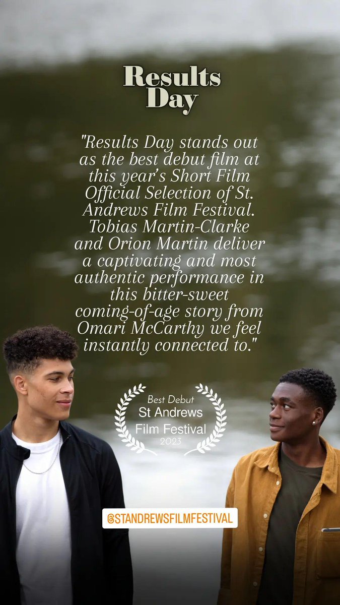 #ResultsDayShortFilm 🏆 winner of the The Jan Němec Award for Best Debut at @StAFilmFest