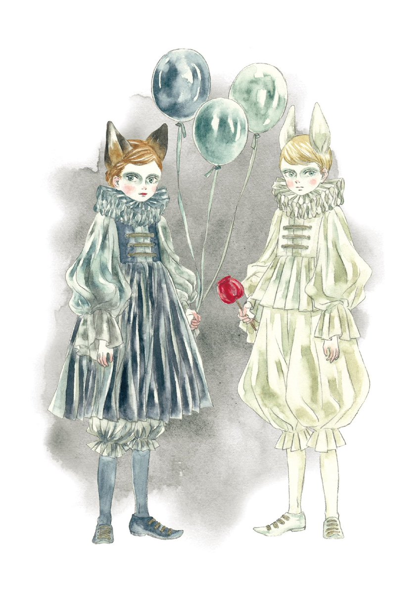 「夜のサーカス#透明水彩 #watercolorpainting 」|miiiのイラスト