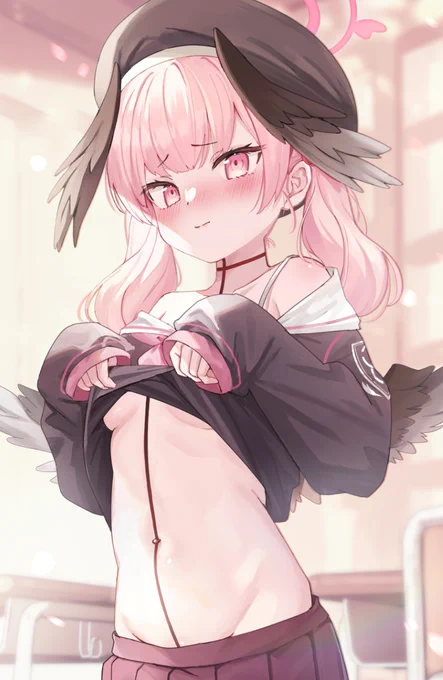 コハルおなか見して#ブルアカ 