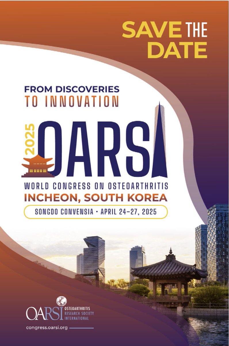 Save the date for #OARSI2025!