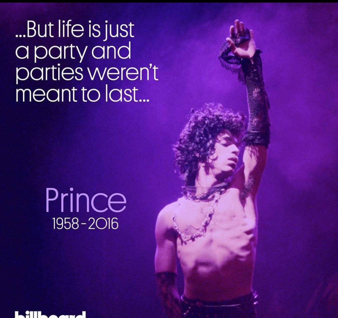 8 Years ago today already . One of the greatest musicians and performers ever left us. Music was never the same.