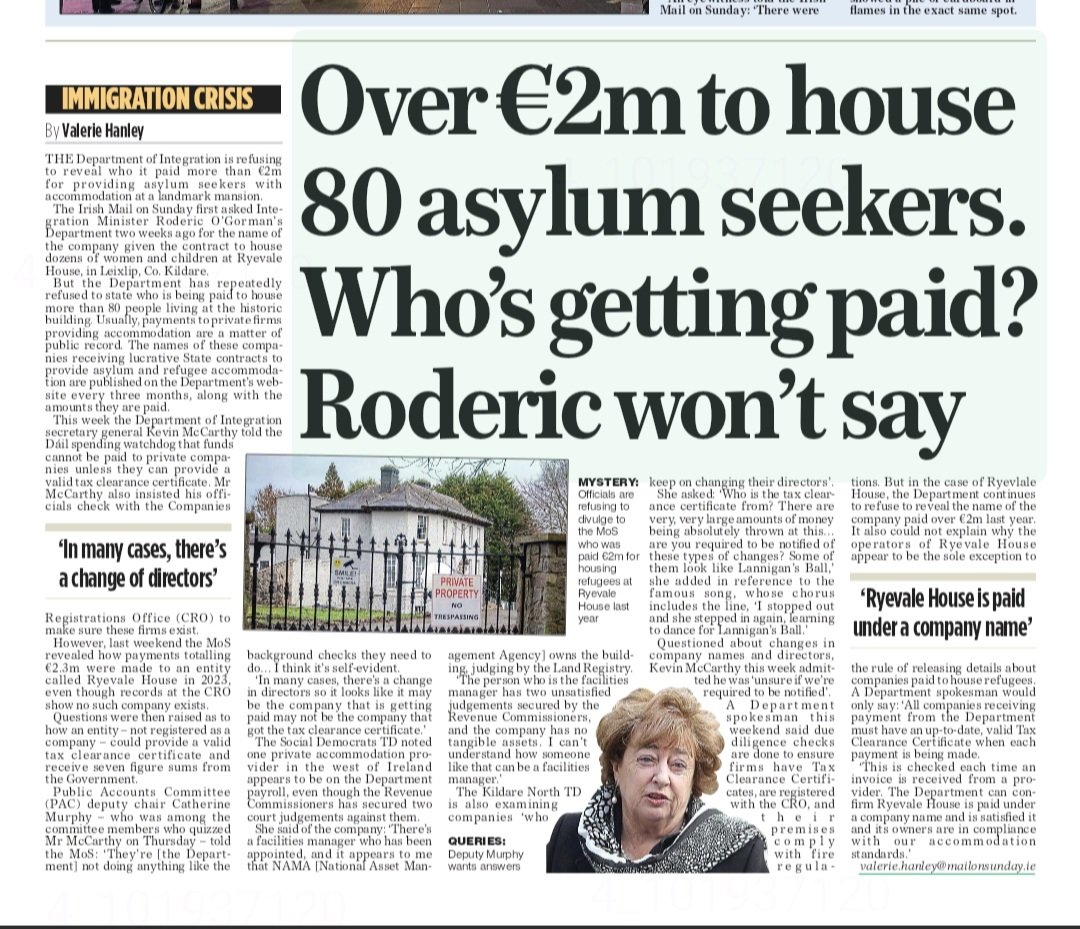 ASYLUM SCAM: Extraordinary amounts of taxpayers money is being used to fuel the asylum scam and cause problems in communities across the country. Vote NO to this on June 7th by supporting #Irishfreedom 🇮🇪 #LE24