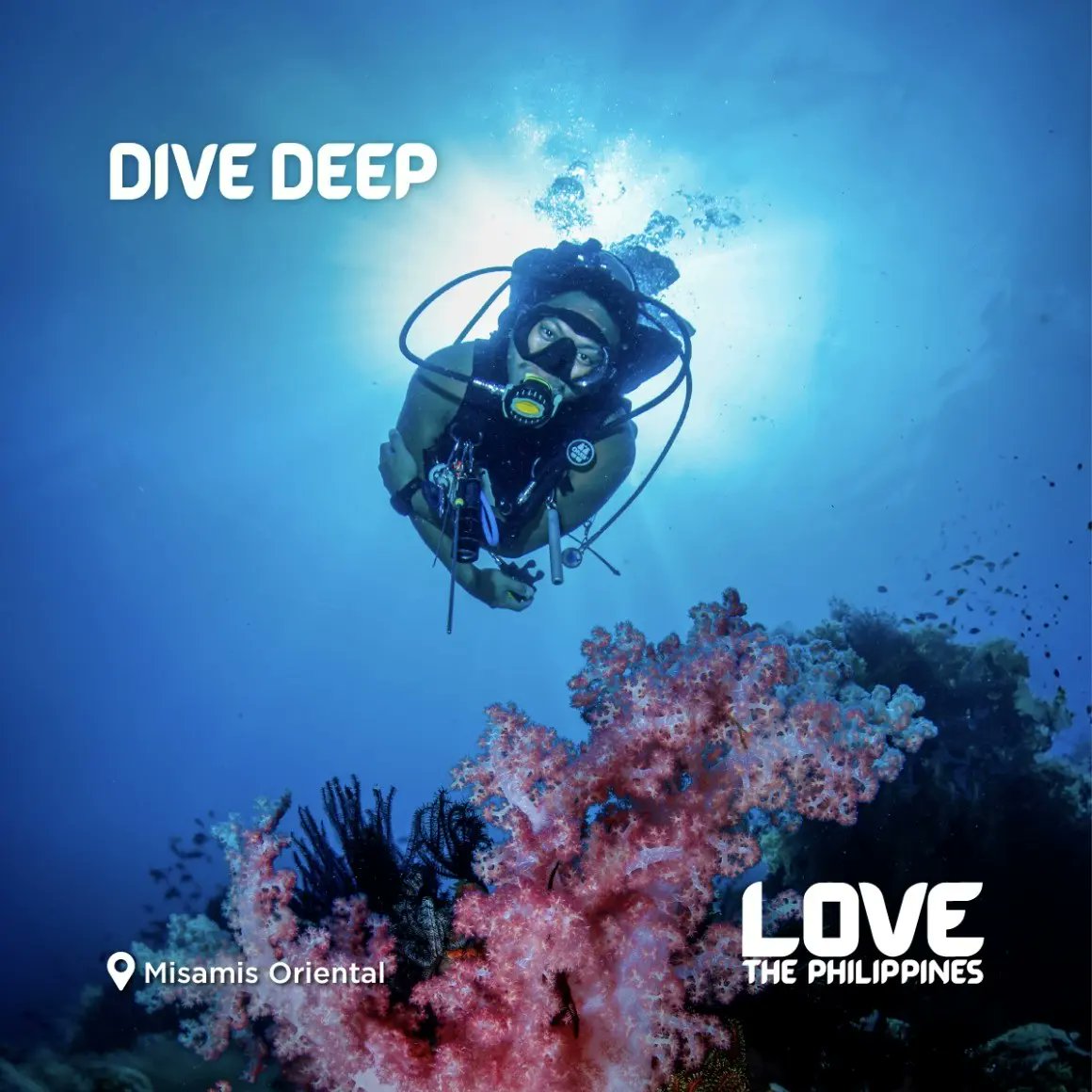 From towering peaks to serene depths, the Philippines' diverse landscapes offer wonders both above and below! #LoveThePhilippines #DOTPhilippines #LoveDiving #LoveTheView 📸: Niel Anthony Torres
