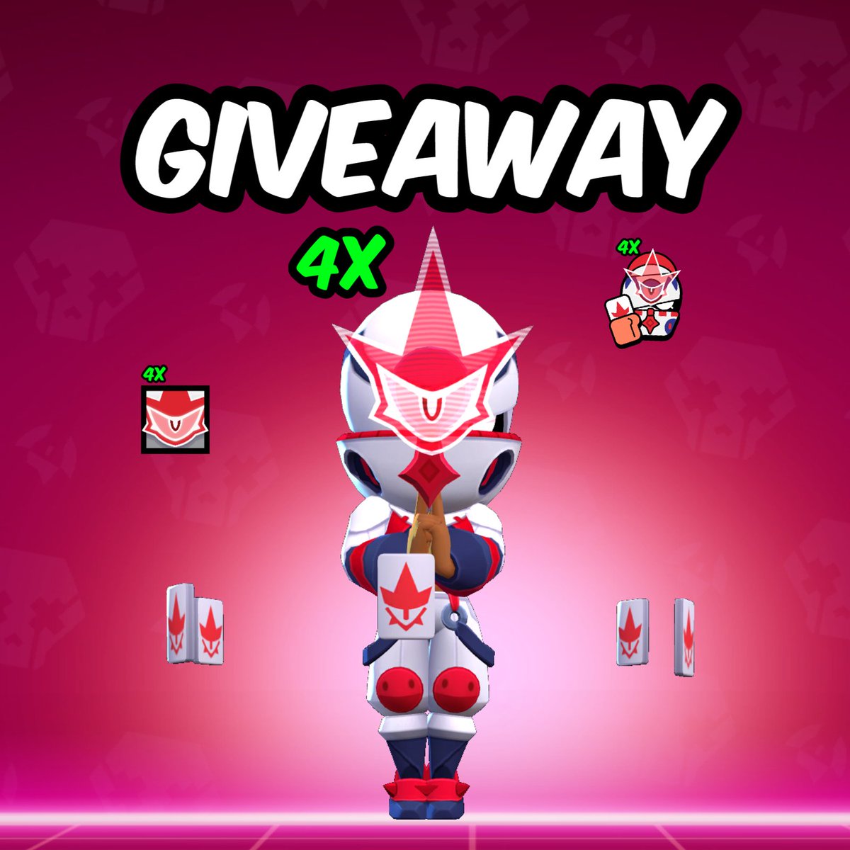 4x EXTRA TARA URGAN GIVEAWAY 🎁❗
To enter:

↔️ Follow @quikel_official and <a href="/swagiichu/">swag 🐧</a>
❤️Like THIS post 
♻️ Retweet
🪩Go enter in <a href="/swagiichu/">swag 🐧</a> Giveaway too! 👀

Winners : Stay Tuned • #BrawlStars | #BrawlStarsGiveaway | #TaraUrban #TaraUrbanSkinGiveaway