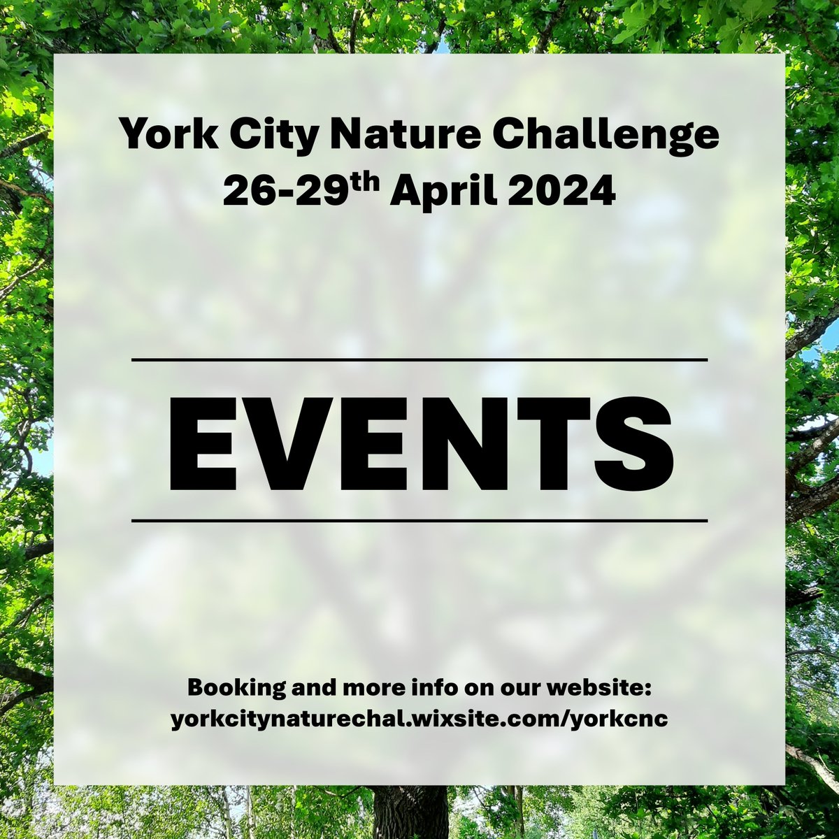 🧵 The 2024 City Nature Challenge is starting next week! Thanks to the efforts of York’s local groups, there will be LOTS of events throughout the weekend! Find out more about these and how to book places on our website or their own. 👇🦋