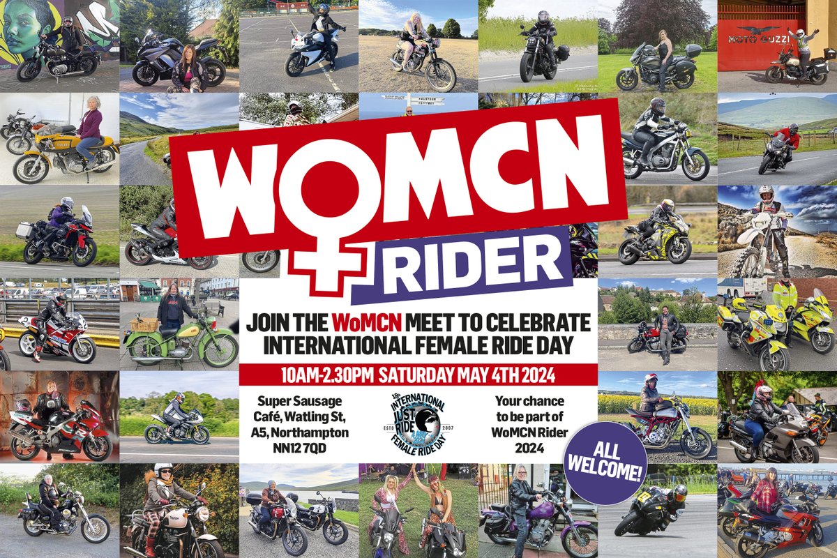 Roll up roll up! We'll be at @supersausagecafe on International Female Ride day for our WoMCN meet Everyone is welcome... and we'll try and save you a bit of cake too 😜🍰