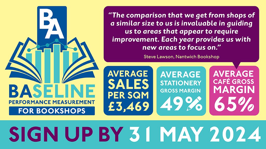 BAseline is a free, confidential service that helps independent booksellers gain more insight into their businesses and improve their business performance. Sign up by 31 May: booksellers.org.uk/Member-Service…