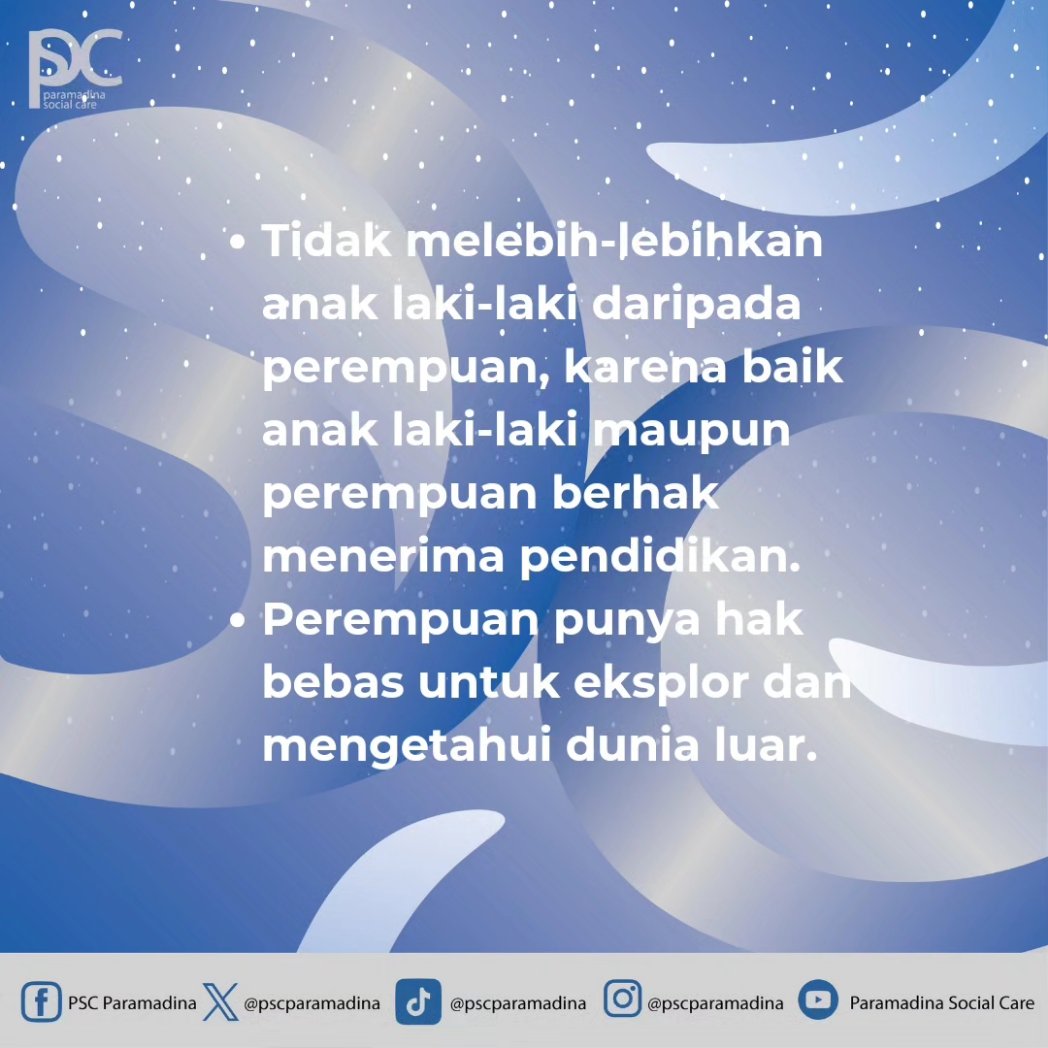 PSCparamadina's tweet photo. Selamat Hari Kartini! Mari terus menginspirasi dan mewujudkan mimpi untuk kesetaraan, pendidikan, dan emansipasi wanita.

Momen paling berkesan apa yang kamu ingat saat merayakan hari Kartini waktu kecil? 

Paramadina Social Care
Play, Share, Care

#HariKartini 
#EmpowerWomen https://t.co/sBpIkE0SU9