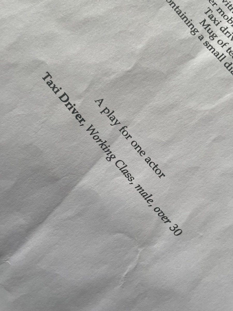 What’s happening? RANK is happening.
Wednesday 1st May @ScriptsTheThing <a href="/DorchesterArts/">Dorchester Arts</a>. dorchesterarts.org.uk/2024/03/07/wed…
Get down there! Book a taxi if you like! Not mine though (I’m busy!).
 #scriptsthething #dorchesterarts #newwriting #onemanshow