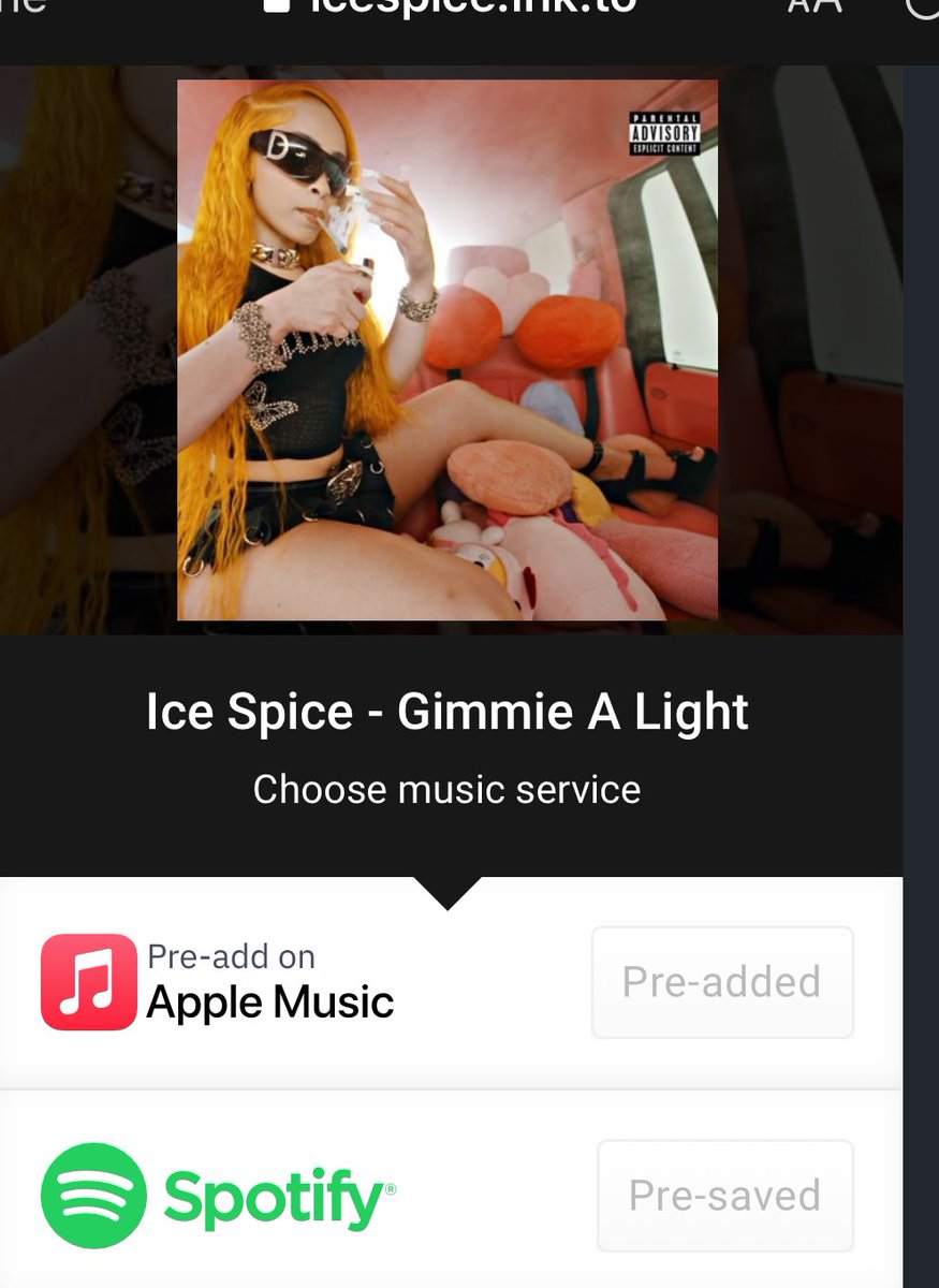 elllaZz's tweet image. Pre save Gimme A Light  💡
#IceSpice #seanpaul