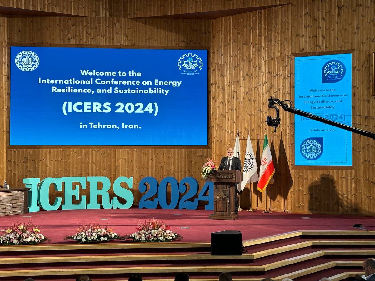 1/3: Congrats to Iran’s Sharif University of Technology for organizing the International Conference on Energy Resilience and Sustainability. Clean energy is the future, and such initiatives pave the way for progress. #ICERS2024