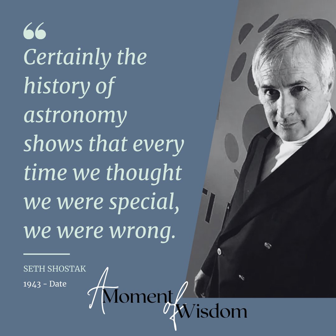 We're not special, I'm not special, you're not special, but we are unique. Both can be true.

#SethShostak
#HumbleUniverse
#CosmicComedown
#StarsNotSpecial
#EvolvingCosmos
#BeyondAnthrocentric
#InfiniteLessons
#SizeDoesntMatter
#EgoVsCosmos
#ShiftingPerspectives
#WonderNotWorship