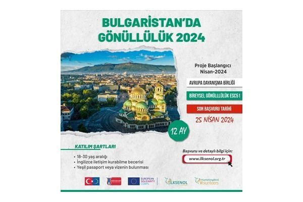 ✈️🌍 Bulgaristan’da Uzun Dönem Gönüllülük Fırsatı ⏰ Son Başvuru Tarihi: 25 Nisan 2024 buff.ly/4aSqZ8p