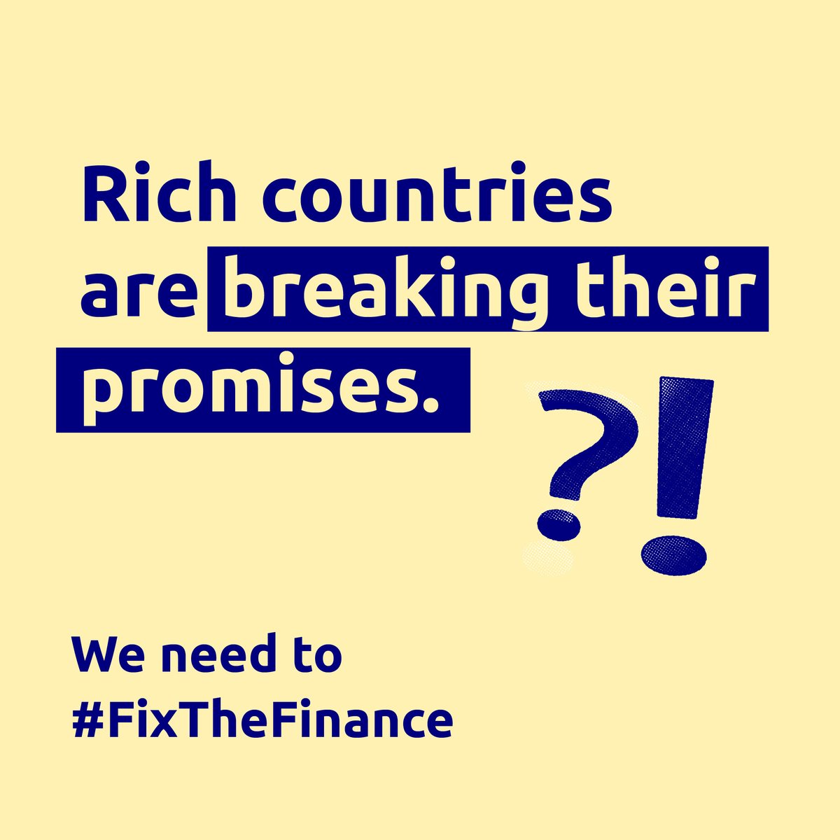 Not rich countries breaking their promises again and again! 🥱 This has to end! We need you to #FixTheFinance flows. Real climate action starts NOW! #FundOurFuture Join Us: bit.ly/4d3VF8Q