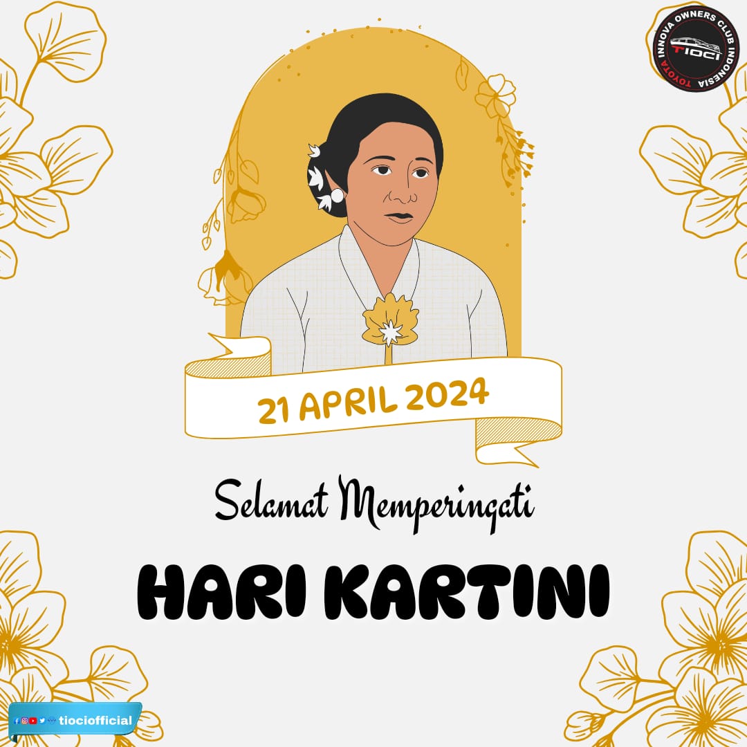 Kartini telah membuka jalan bagi perempuan utk mendapatkan pendidikan&amp;kebebasan,Para Perempuan Indonesia teruslah berkarya lanjutkan perjuangan Kartini utk menciptakan perubahan positif. Selamat Hari Kartini!

#tiociofficial
#tioci
#toyotainnova