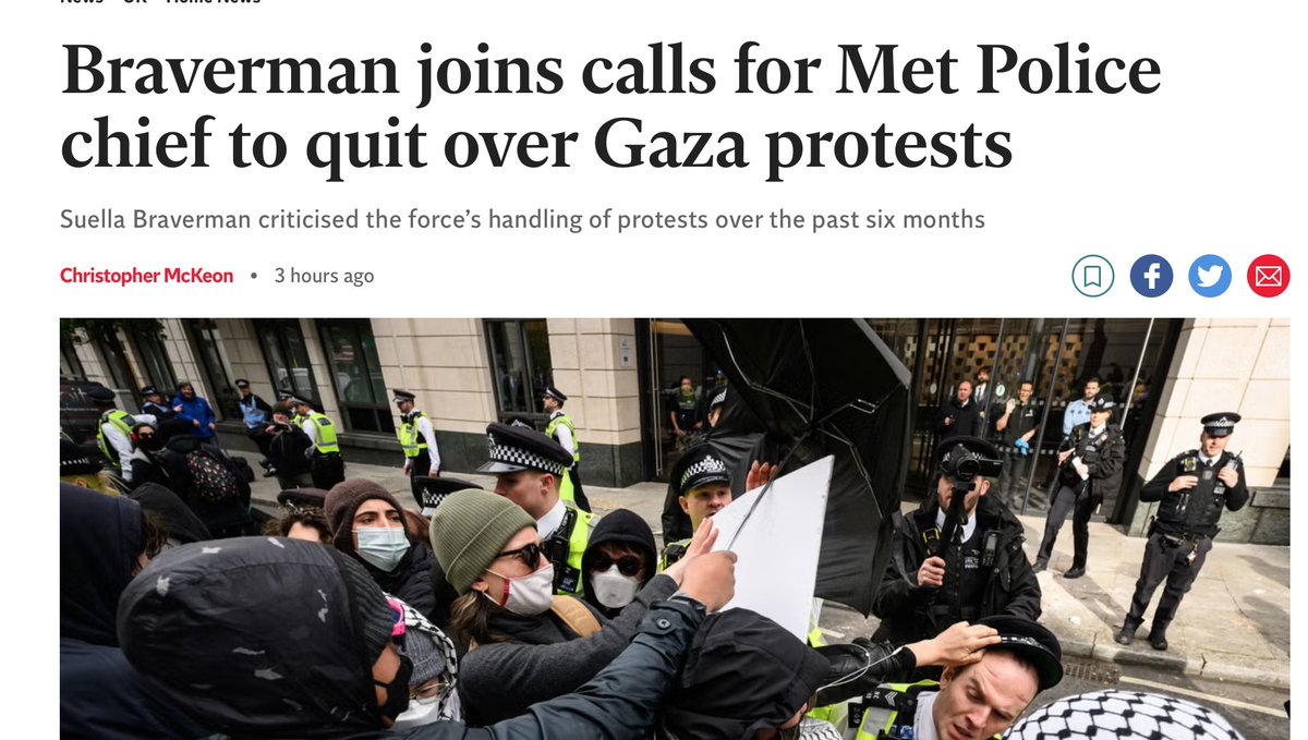 simonmaginn's tweet photo. •Claim Gaza marches are a 'threat to Jews'
•Get police to accept the claim and offer to 'protect' you from the 'threat' when you act provocatively
•Claim police are 'antisemitic' for doing so.
•Get national attention.
It's a fancy little con, isn't it.
#ItWasAScam https://t.co/LbIR8khtLx