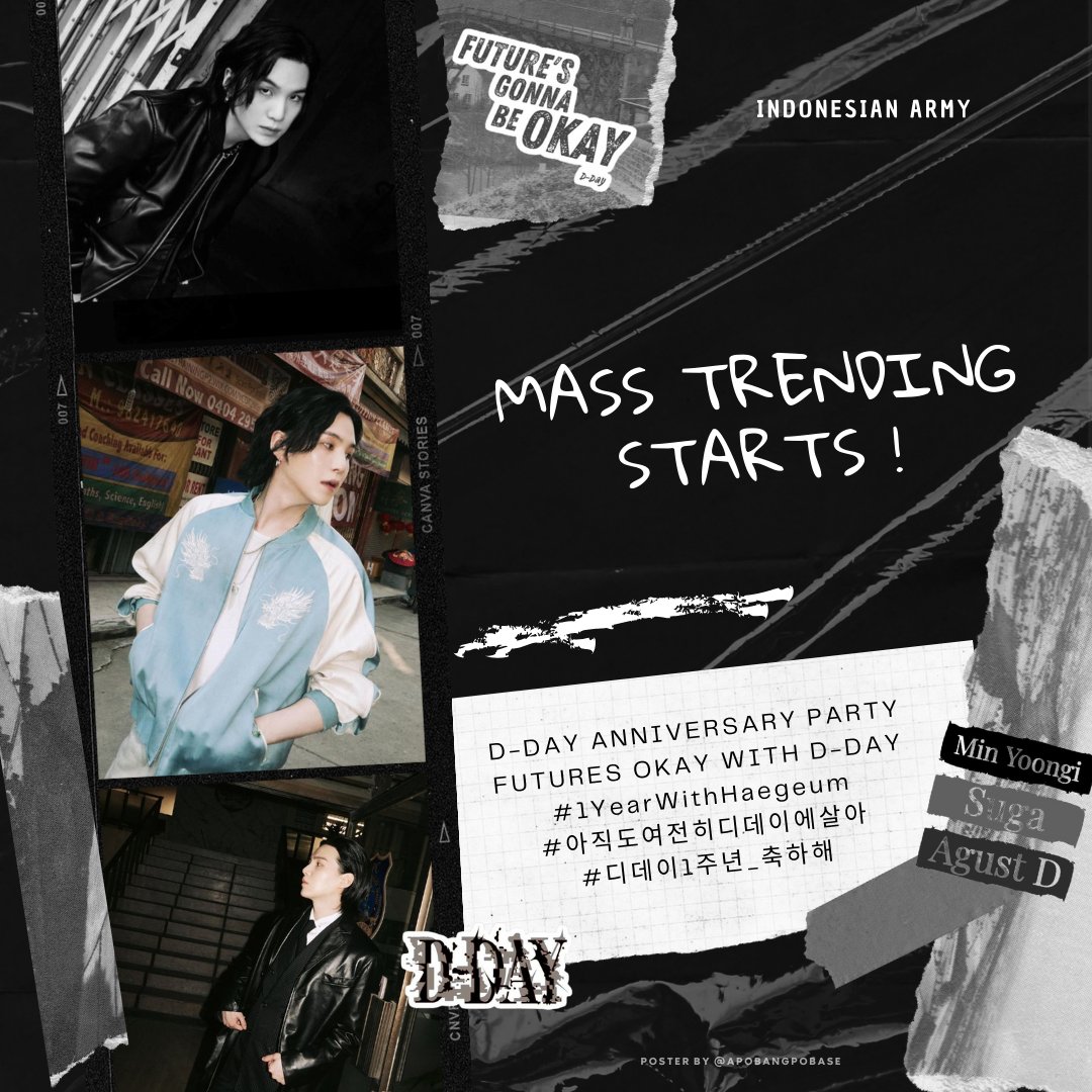 1 jam sebelum Streaming Party,  Let's trend👇

D-DAY ANNIVERSARY PARTY
FUTURES OKAY WITH D-DAY
#1YearWithHaegeum
#아직도여전히디데이에살아
#디데이1주년_축하해