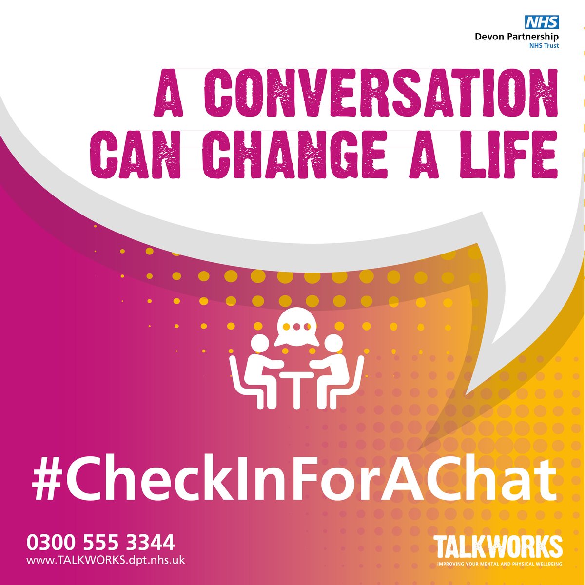 Let’s keep the conversation going and carry on talking about mental health. It’s so important to check in on friends, family members, colleagues and those we are close to. #NHSTalkingTherapies #Devon #LetsTalk orlo.uk/why_talking_he…