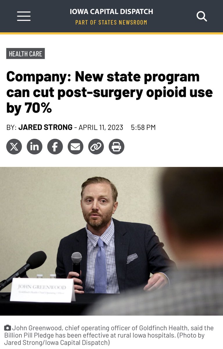 Iowa AG Brenna Bird boasts about opioid free surgeries Brenna has never experienced an opioid-free surgery And overdoses have never been higher in Iowa But yet they continue to double down iowacapitaldispatch.com/2023/04/11/com…