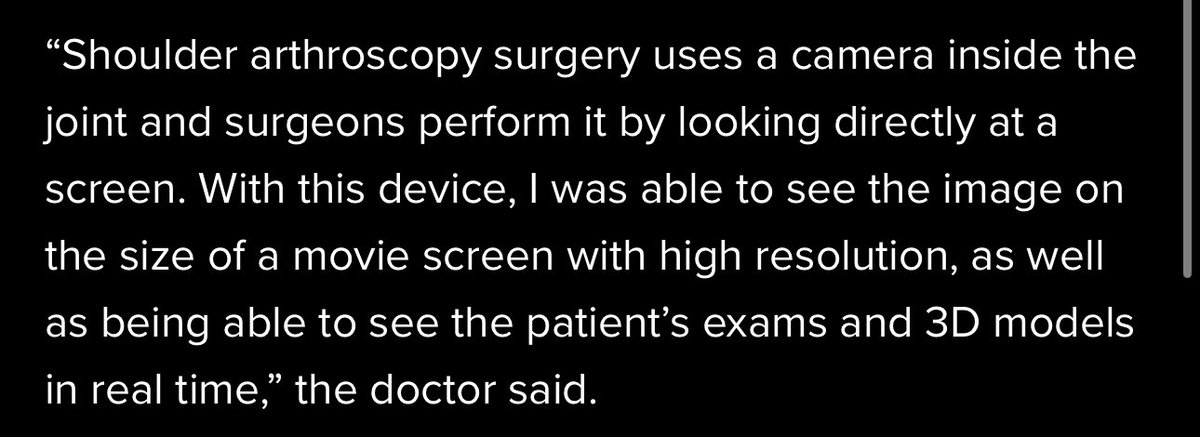 thefaizzainal's tweet photo. Dekat Brazil buat kali pertama doktor berjaya buat pembedahan dengan guna Apple Vision Pro.

Ada kamera yang dimasukkan bahagian lutut untuk proses pembedahan.

Melalui kamera, paparan disambungkan terus ke AVP dengan resolusi yang sangat jelas.

Game changer? https://t.co/PWpNx9jQw2