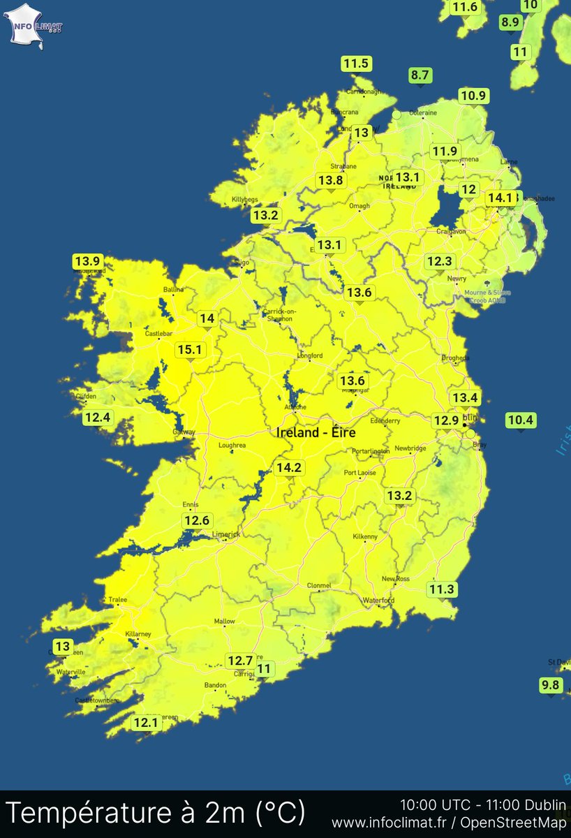 WARMEST DAY OF THE YEAR SO FAR EXPECTED🌡️☀️ Today is expected to be the warmest day of 2024 so far with temperatures potentially getting up to 19C in parts of the western half of Ireland. Some beautiful sunshine across Ireland again today so enjoy. View the latest outlook here…