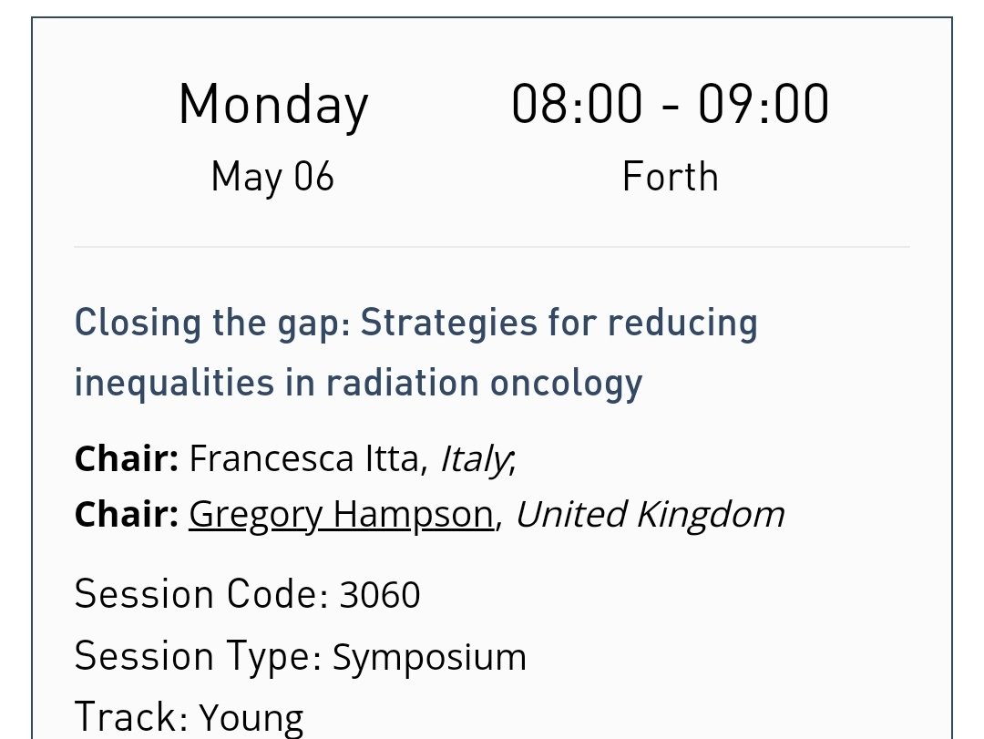 📢✨️ I'm co-chairing a session at the European Society for Radiotherapy and Oncology #ESTRO24 conference on a topic that is of significant importance. Any tips from anyone to help me with it? This is my 1st time attending #ESTRO24 💫 Excited 😬 @ESTRO_RT @NHSMillion