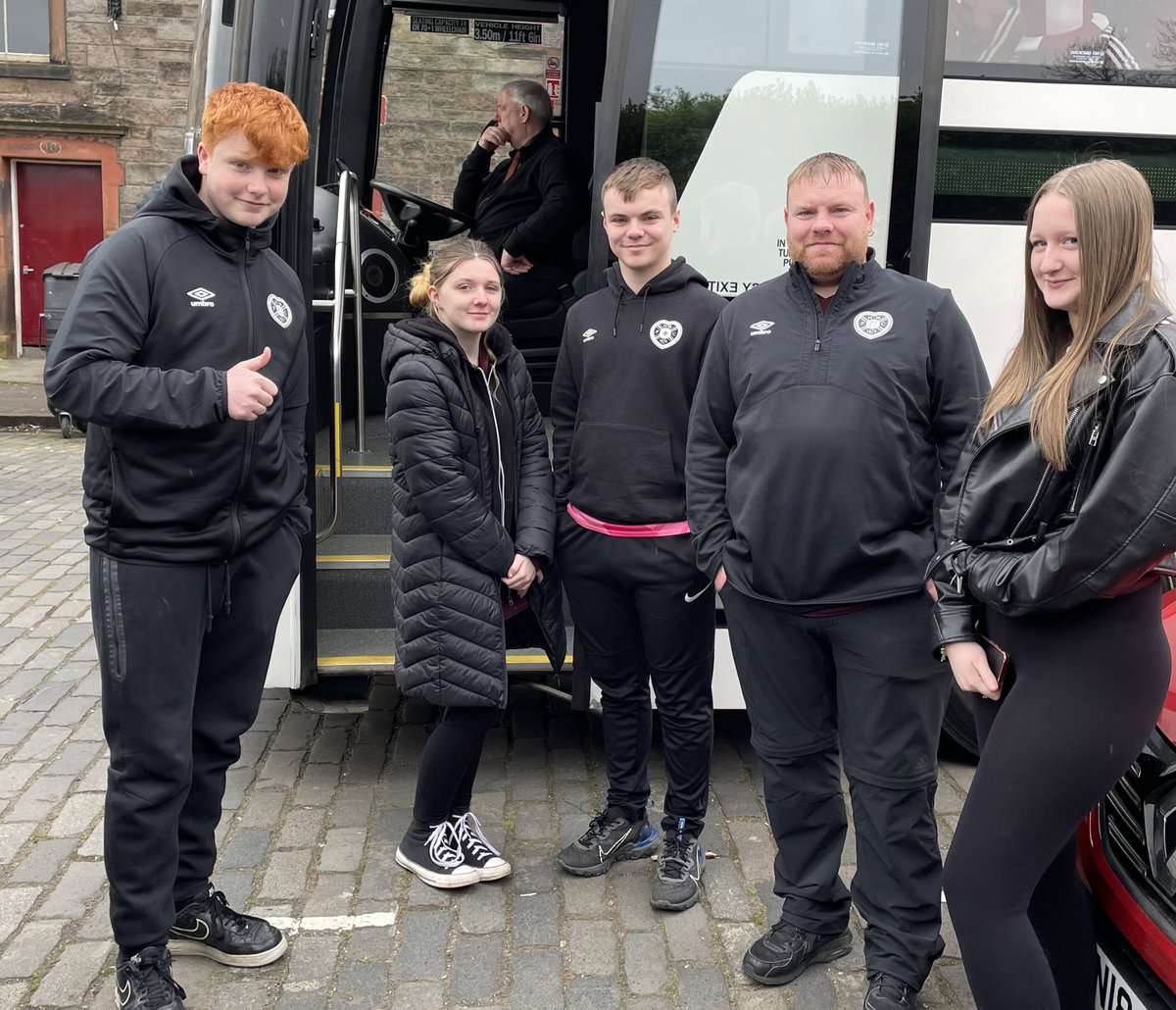 Getting on the bus 🚌 🇱🇻⚽️ We’re going to Hampden!!!! 🥰🏟️