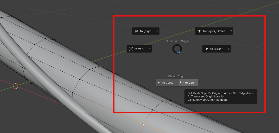 #blendertip @machin3io's MachineTools is my biggest timesaver in Blender. 

This pie menu to easily set the pivot and 3D cursor to geometry or world origin and move objects to those points is something I really missed in Blender. 

It's cheap and super effective!

#b3d #gameart