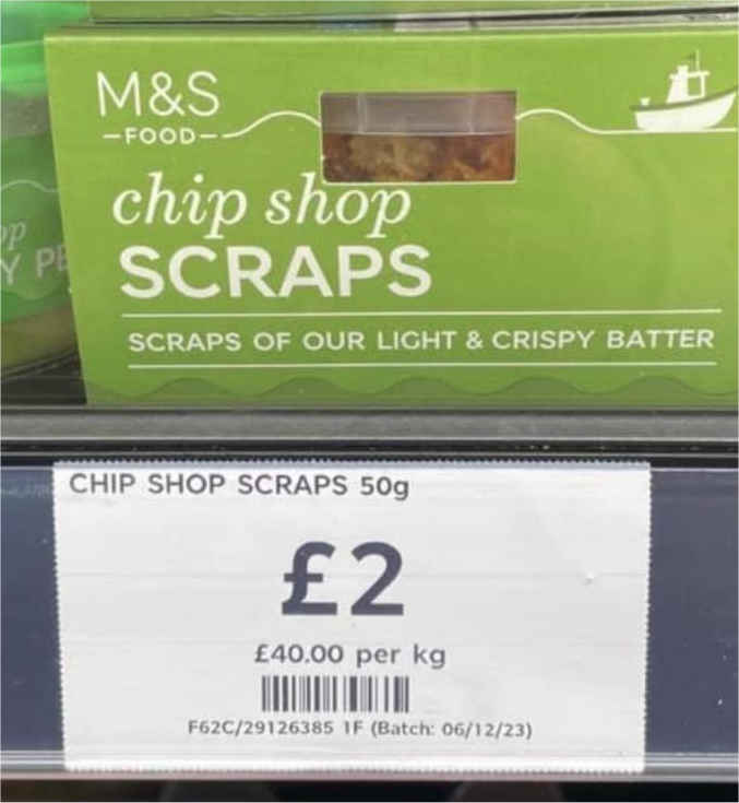 £2 for scraps? Have I woken up in an alternate universe? I'm sorry but fk off.
